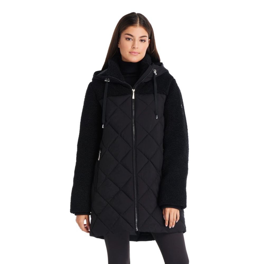 Women's Koolaburra by UGG Mixed-Media Puffer Coat - NWT